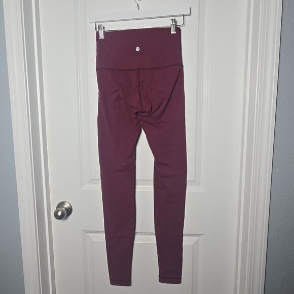 Lululemon Wunder Under Pant (Hi-Rise) Luon *31" - 6 Heathered Bordeaux Drama - Picture 4 of 7